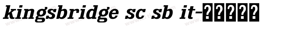 kingsbridge sc sb it字体转换